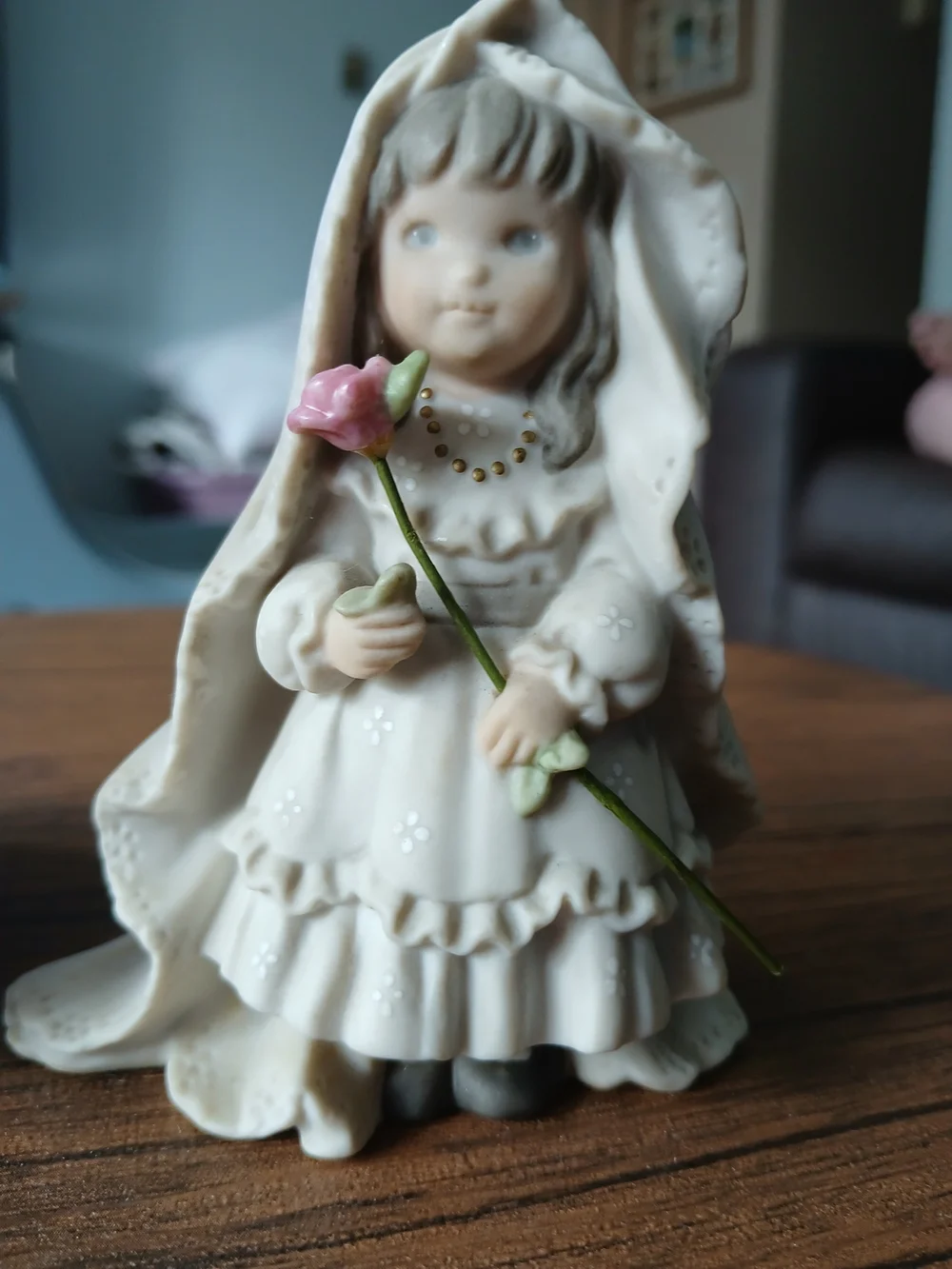 Enesco Promises of Love Wedding Bride & Groom Ceramic Figurines Set of 2